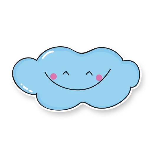 awan, awan, cloud yang lucu, awan mata, happy cloud