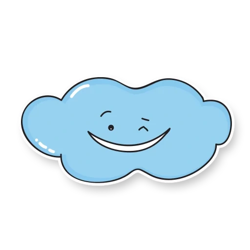 awan, awan, awan, cloud yang lucu, happy cloud