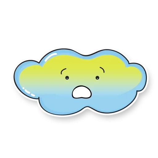 nuvem, nuvem, nuvem de crianças, nuvem de imagem, kawaii cloud