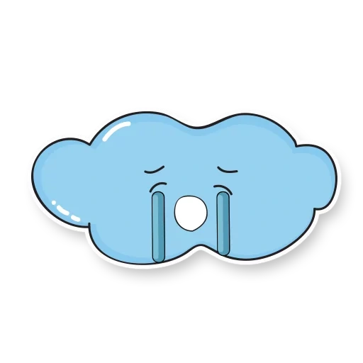 awan, cloud yang lucu, cloud vektor, ikon cloud