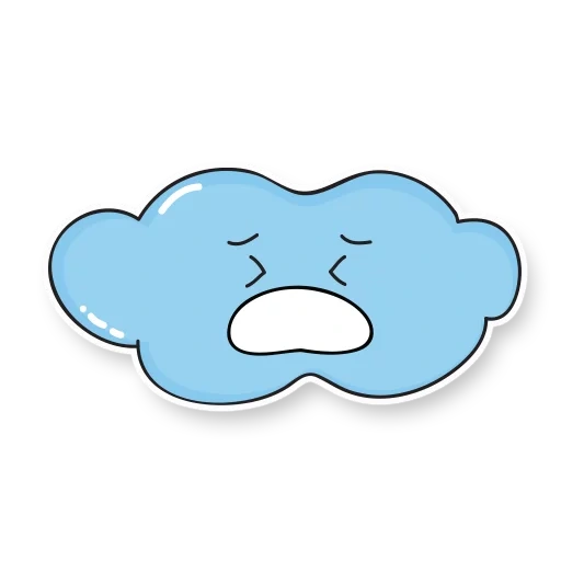 nube, cuvola carina, cloud triste, cartone animato nuvola, cloud dei bambini per bambini