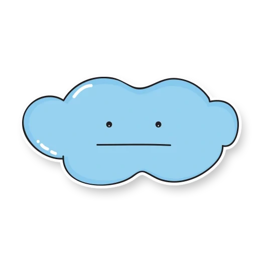 awan, cloud yang lucu, cloud vektor, menggambar awan, cloud kawaii