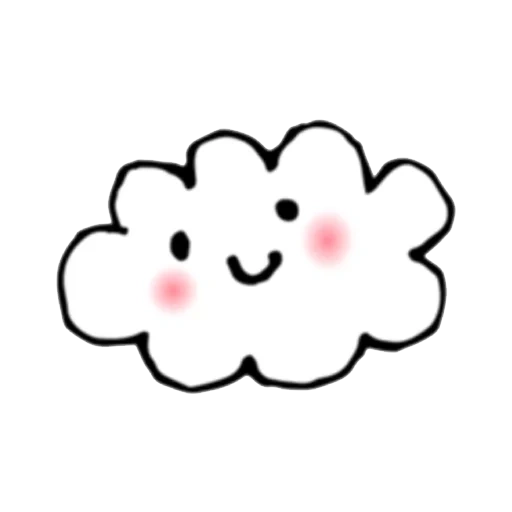 le nuvole, cloud adorabile, la nuvola di kavai, cloud stick, piccola nuvola