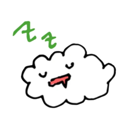 jeroglíficos, feliz nube, nubes de dibujos animados, nube en japonés, la nube guiña