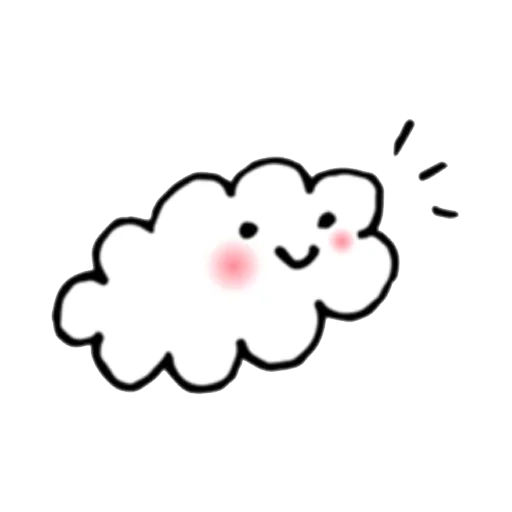 cloud adorabile, nuvole bianche, sketch di nuvole, la nuvola di kavai, cloud cute pattern