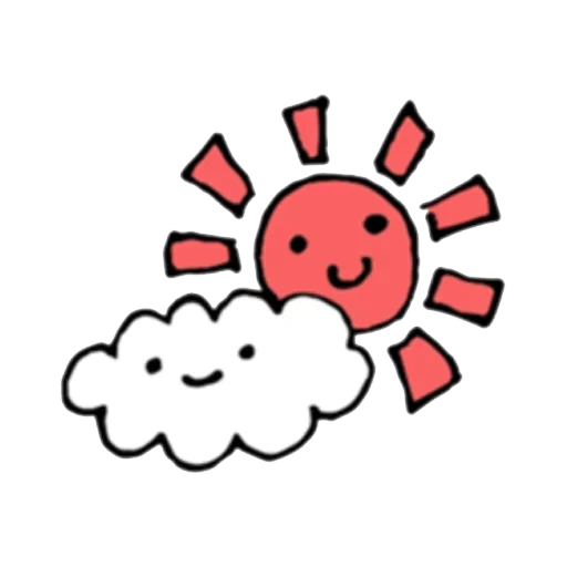 облако, милое солнце, облака солнце, красное солнце, cute sun солнце