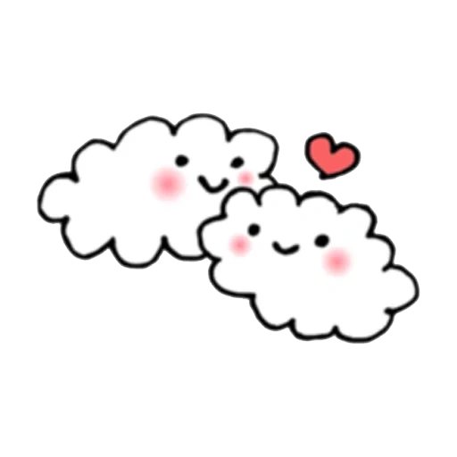 nuvem fofa, cloud kawai, nuvem fofa, boa noite kawai, a nuvem é um desenho doce