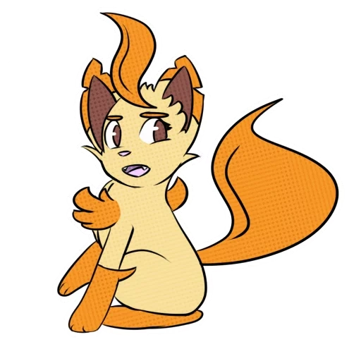 raposa, esquilo, desenho da raposa, pokemon chimchar, shaini vulpix