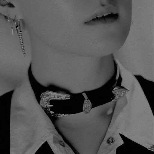 cruel, min yongi, yoongi bts, jimin bts choker, girl belt neck