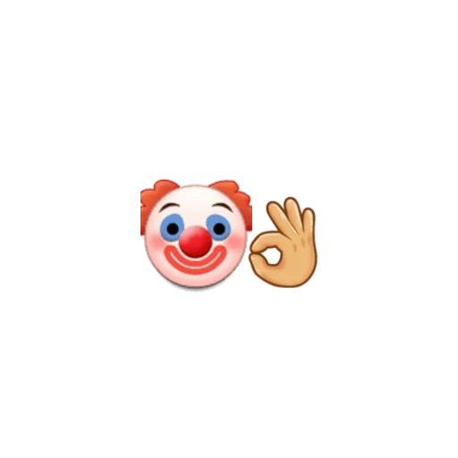 payaso, la cara del payaso, emoji de payaso, payaso emoji, payaso smilik