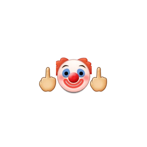 clean clown, clown smile, clown emoji, emoji clown, clown smileik