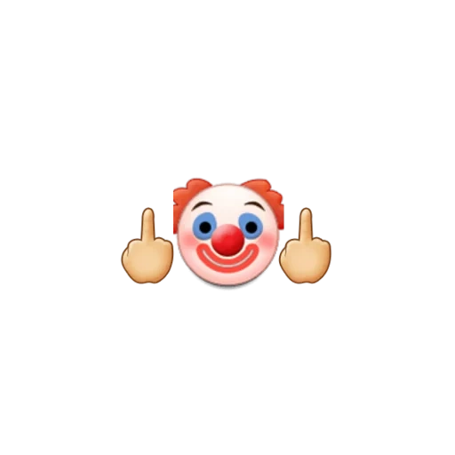 offensichtlich ein clown, clown smiley, emoticon des clowns, der ausdruck clown, clown smiley