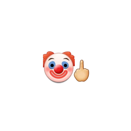 der ausdruck des clowns, clown smiley, emoticon des clowns, emoticon des clowns, clown smiley