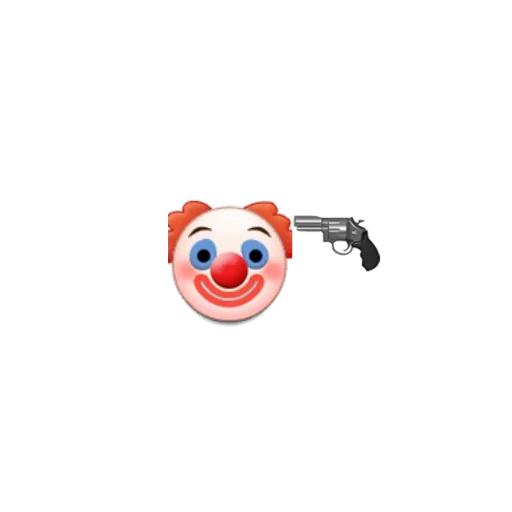 clown emoji, клоун смайл, клоун эмоджи, эмодзи клоун, клоун смайлик