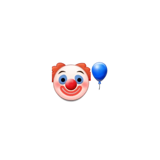 the clown face, clown smiley, emoticon des clowns, der ausdruck clown, clown smiley