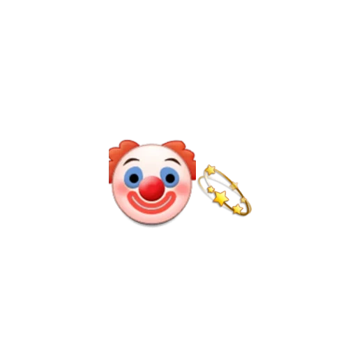 der clown, der ausdruck des clowns, emoticon des clowns, der ausdruck clown, clown smiley