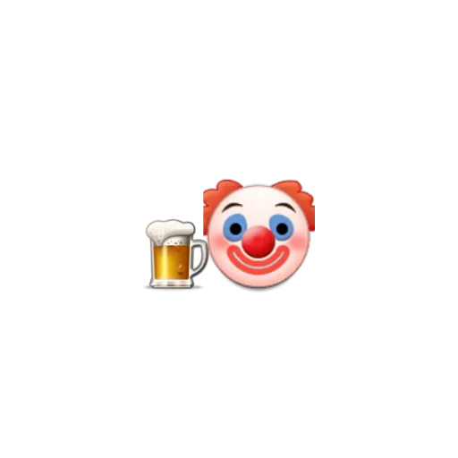 clown propre, langue emoji, emoji de clown, clown emoji, clown smilik