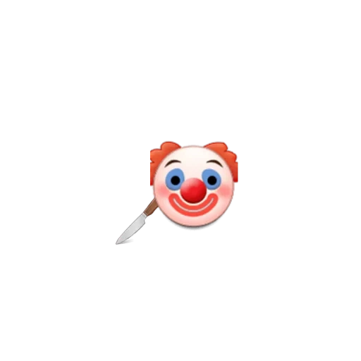 clown smile, emoji clown, clown emoji, emoji clown, clown smileik