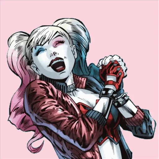 harley quinn, art harley quin, dc harley quinn, bande dessinée harley quinn, bandes dessinées harley quinn aux cheveux blancs longs