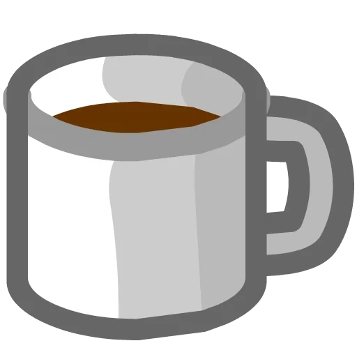 cangkir kopi, secangkir kopi, cangkir kopi, mug teh emoji, secangkir kopi hitam