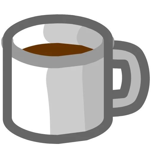 taza de café, una taza de café, taza de café, taza de té emoji, una taza de café negro