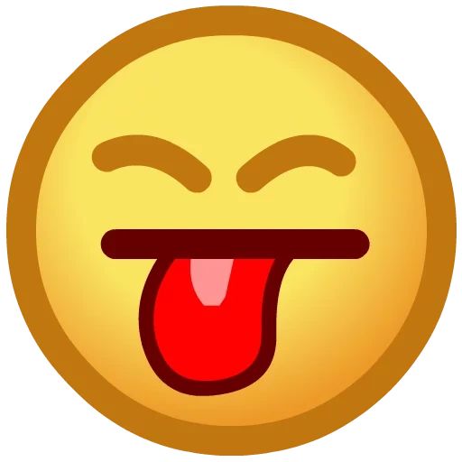 bahasa emoji, bahasa smiley, server perselisihan, smiley yang tidak bahagia dengan lidah, smileik dengan lidah latar belakang yang transparan