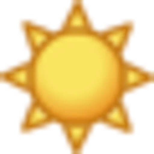 soleil, rayons d'expression, émoticône du soleil, émoticône du soleil, clipat sun