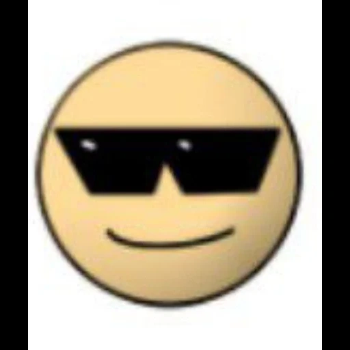 junge, mensch, lächelnbrille, smiley dummkopf, cooles emoticon