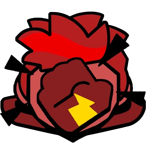 paquete, rosa roja, clipart de rosa