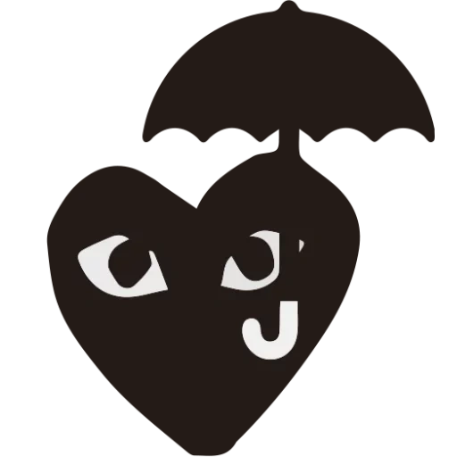 heart of black, black heart cdg, comme des garçons, logo comme des garcons close patch