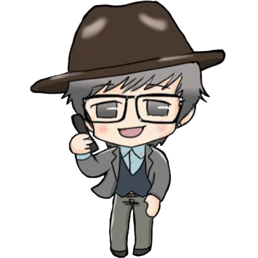 anime, anime, humano, sombrero de anime, patrick están