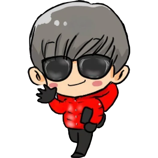 asiático, bts de chibi, grupo júnior à prova de balas chibi, chibi de inundação de cor, bts chibiki shuga