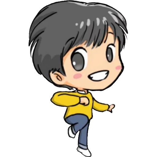 chibi, picture, anime drawings, cute characters, eren yeger chibi