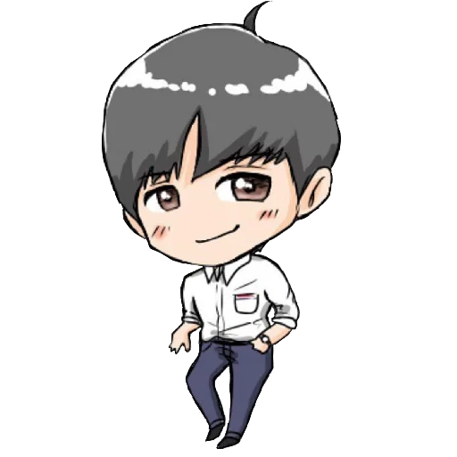 imagen, chibi bts, chibi jin, kotaro amon chibi, chibi got7 jackson