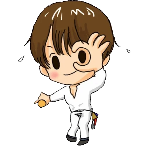 bild, karate zeichnung, karate cartoon, smiley taekwondo, taekwondist cartoon