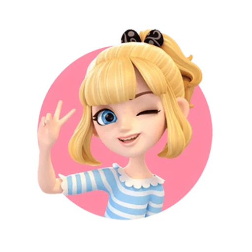 petite fille, personnes, personnage girl, personnages 3d filles, 3d personnage fille trompette