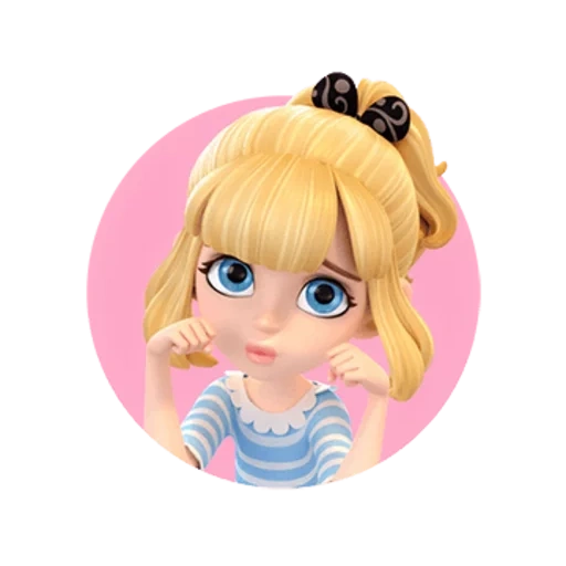 poupée blaise, personnages 3d, création de personnages, personnages 3d filles, 3d personnage fille trompette