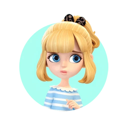caracteres 3d, garota de personagem, design de personagem, personagens 3d da garota, little de garota de personagem 3d