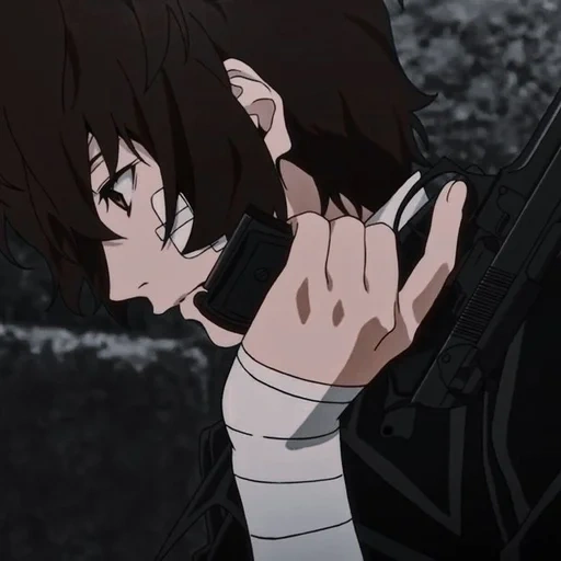 immagine, dazai chuya, osamu dadzai, personaggi anime, grandi cani randagi di anime