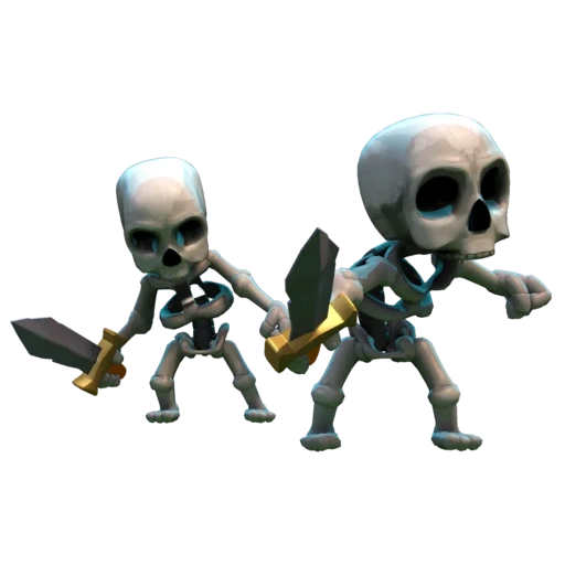 clash clans, witch trumpet piano, skull of krones, conflict royal skeleton, skull king of conflict clan