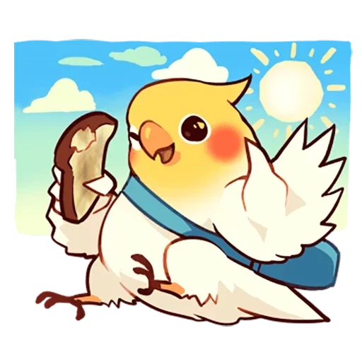 burung-burung, corella, chibi corella, cobabard parrot, discord bullet echo