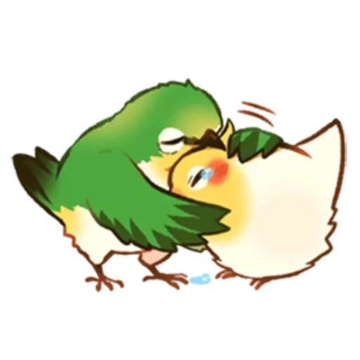 emote, discord, manga milota, parrot cobabird, bobocomix twitter