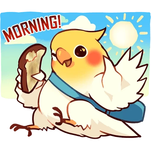 vögel, chibi corella, corella papagei, cobabard papagei, discord bullet echo