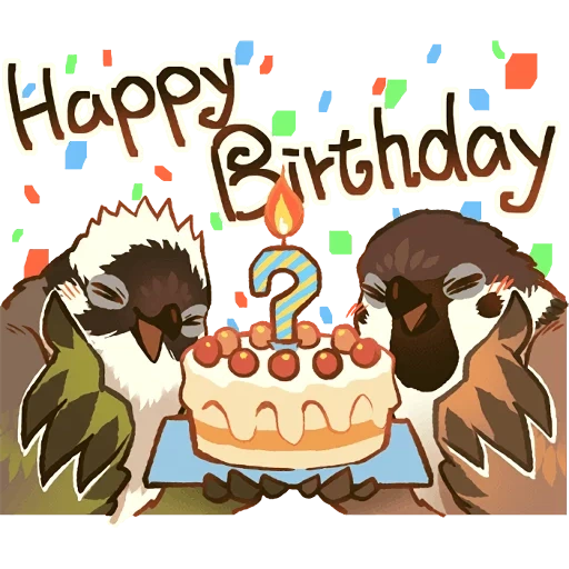 anime, cumpleaños, feliz cumpleaños arte, feliz cumpleaños búho, feliz cumpleaños mapacheon