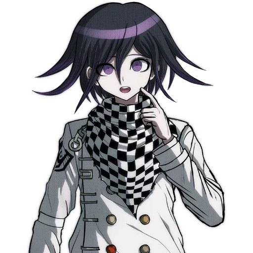 kokichi ohm, oumuma kokichi, mikan kokichi, kokichi ohm hei hay, beta kokichi sprite