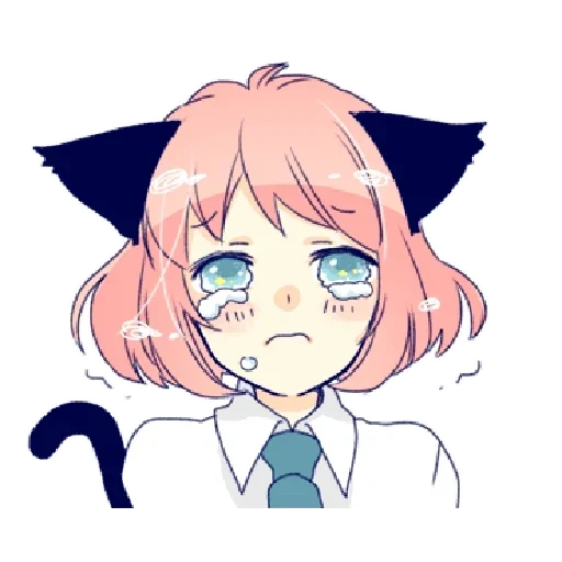 ddlc monica, аниме котоура, сайори нацуки, харука котоура, cat ear girl necoco