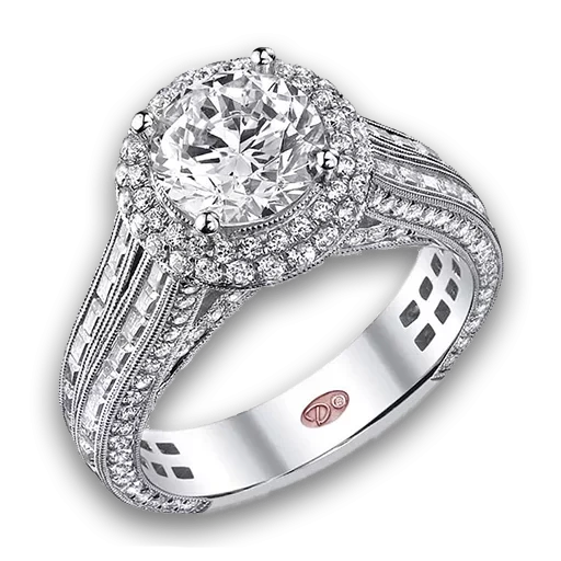 кольцо фианитом, серебряное кольцо, кольцо бриллиантом, двойное кольцо бриллиантом, кольцо белого золота цирконом