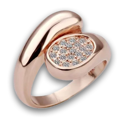 кольцо, ювелирное кольцо, кольцо фианитом золотое, ювелирные изделия кольца, sunlight кольцо фианитами розовое золото