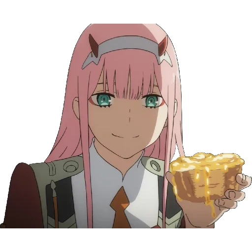 zéro deux, zero two, sweetheart in franks, mignon portant franks 002, anime moe to franks 02