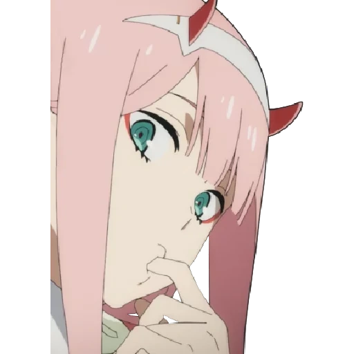 anime charaktere, franxx zero two, lieber in franken, franxx 002 schreie, anime geliebte in franken